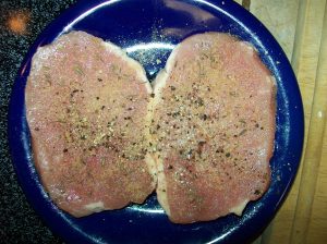 Seasoned pork chops